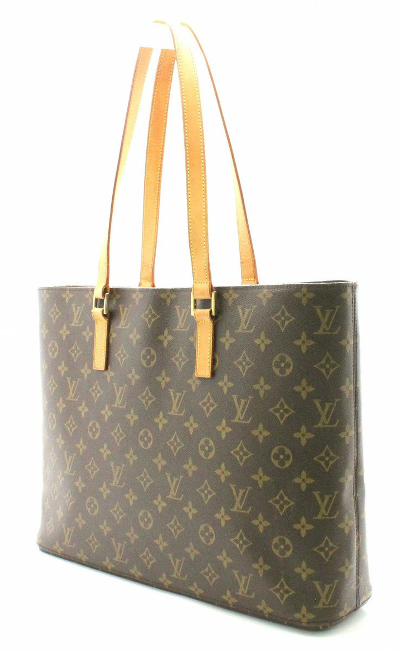 Louis Vuitton Shoulder Monogram Bag Luco Tote Brown